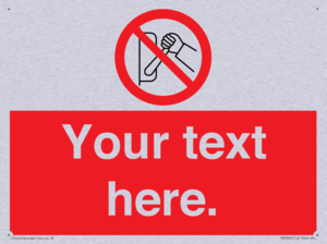 Custom Do Not Operate Sign